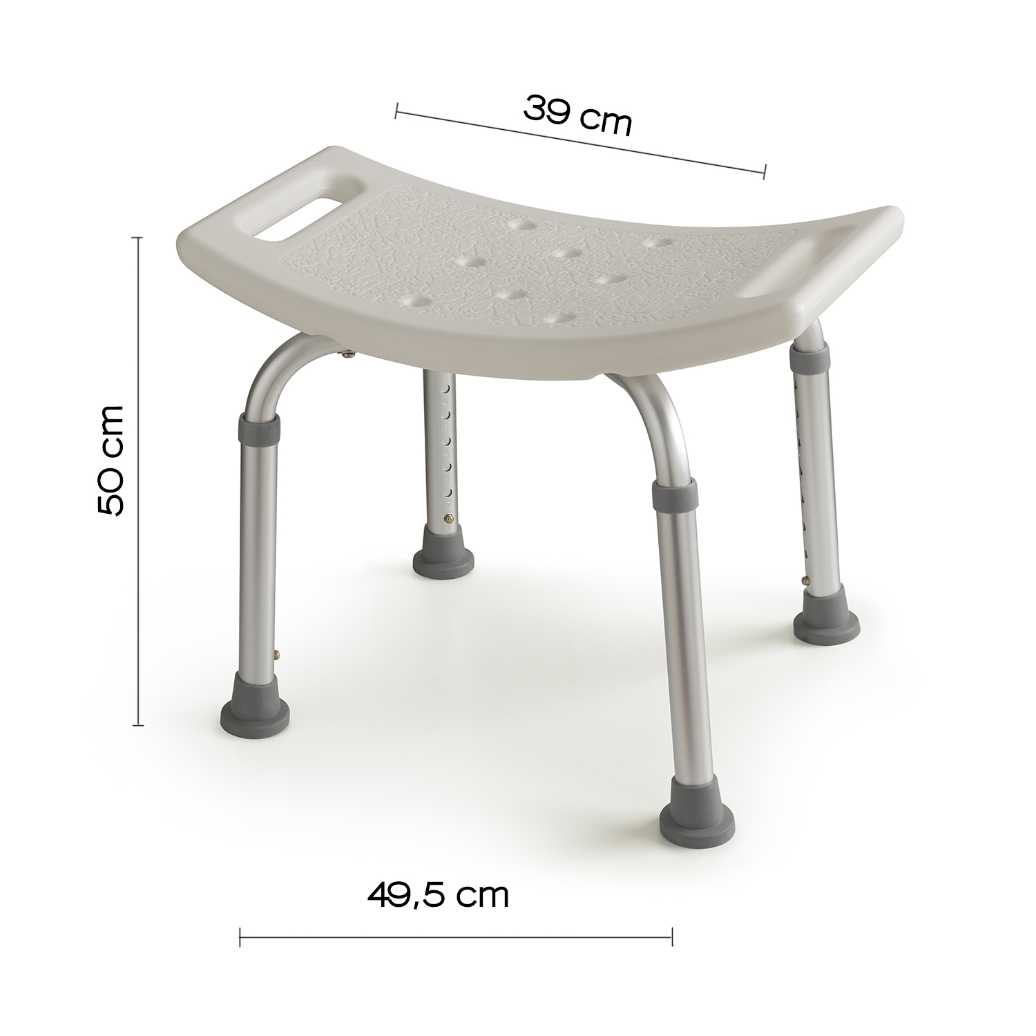 gedy-friend-tabouret-de-salle-de-bain-blanc image 2