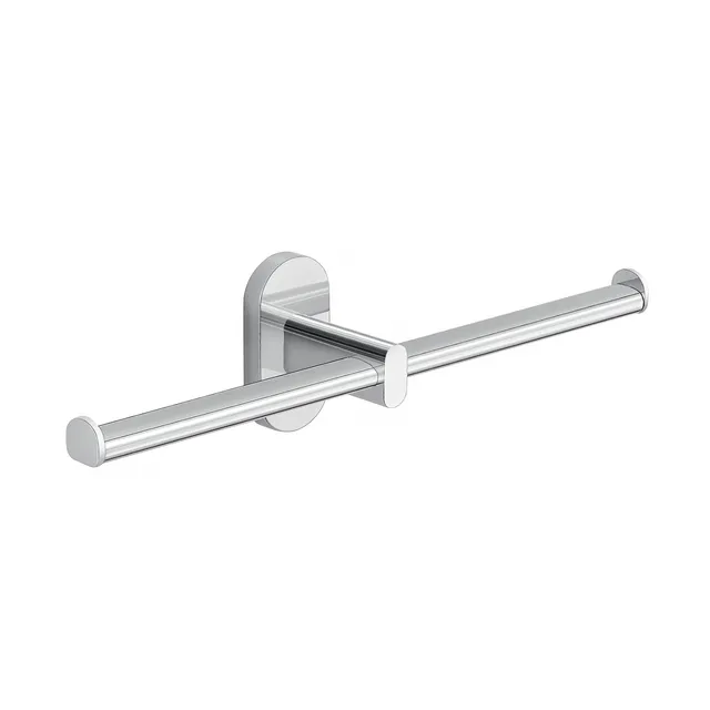 gedy-febo-porte-papier-wc-double-rouleau-chrome-mural image 1