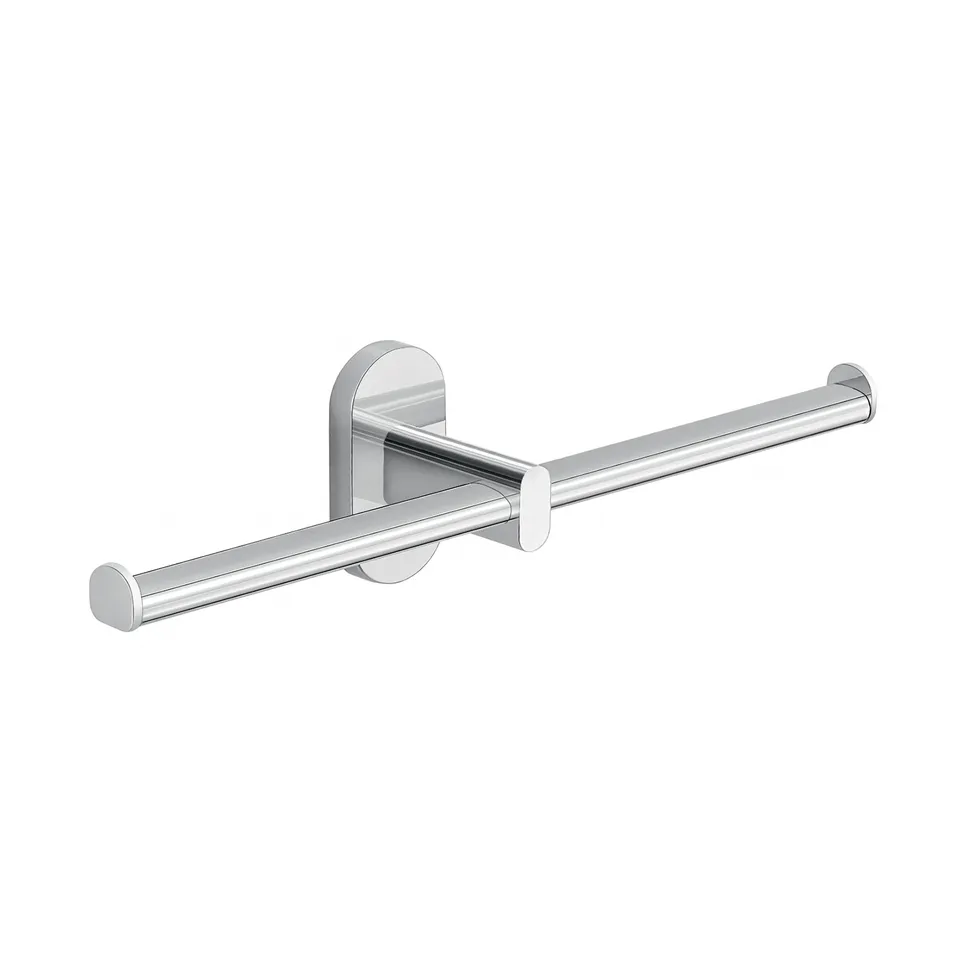 gedy-febo-porte-papier-wc-double-rouleau-chrome-mural image 1