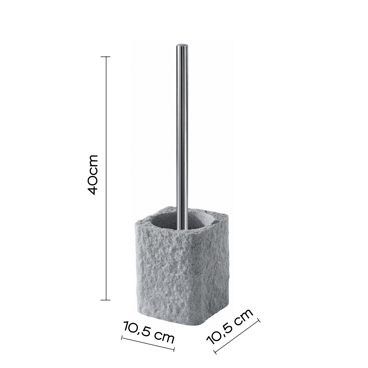 gedy-aries-porte-brosse-wc-gris-poser image 2