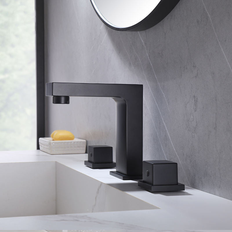hudor-alph-e-robinet-lavabo-noir-mat-3-trous-laiton image 4