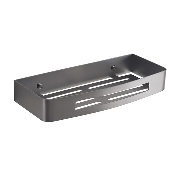 gedy-nerva-porte-objet-douche-gun-metal image 1