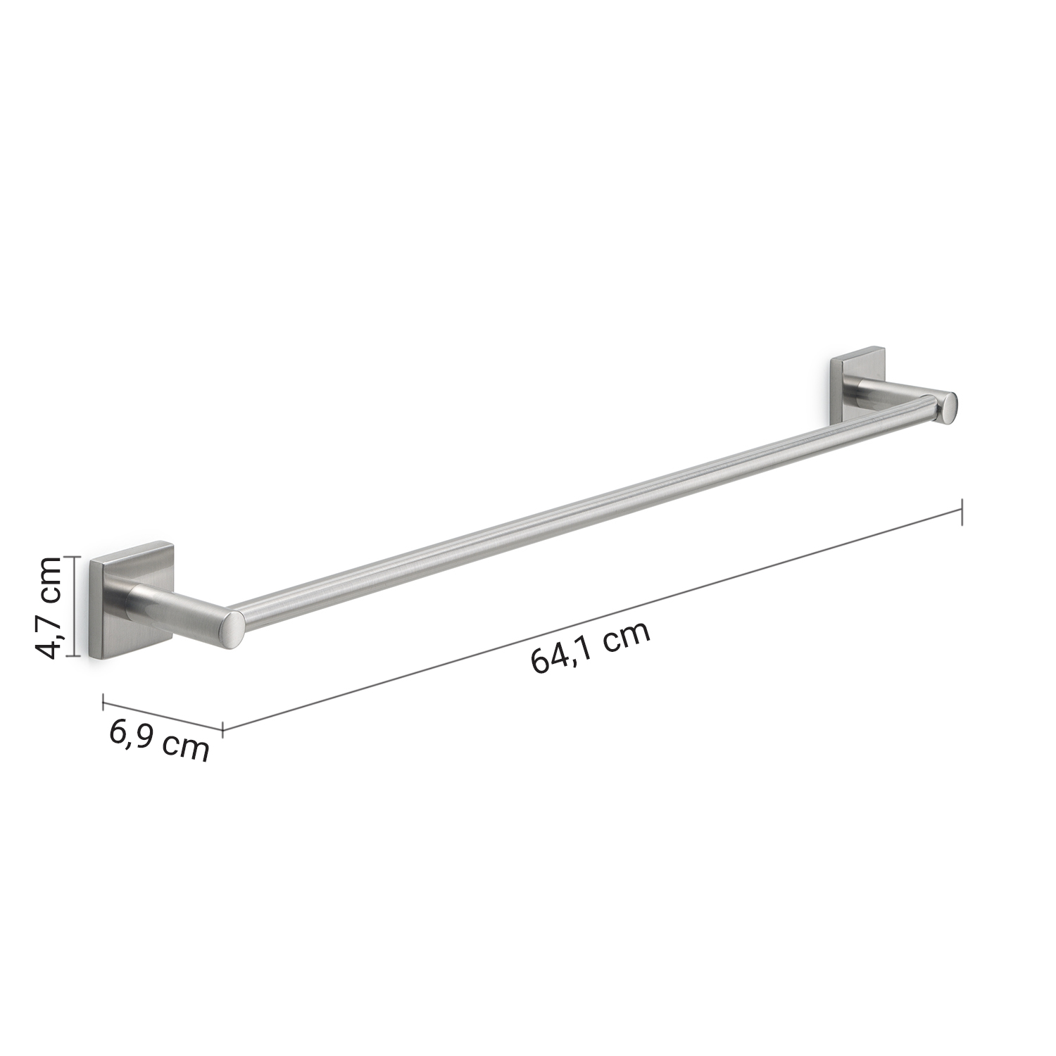 gedy-fuji-porte-serviettes-60-cm-bross-mural image 2