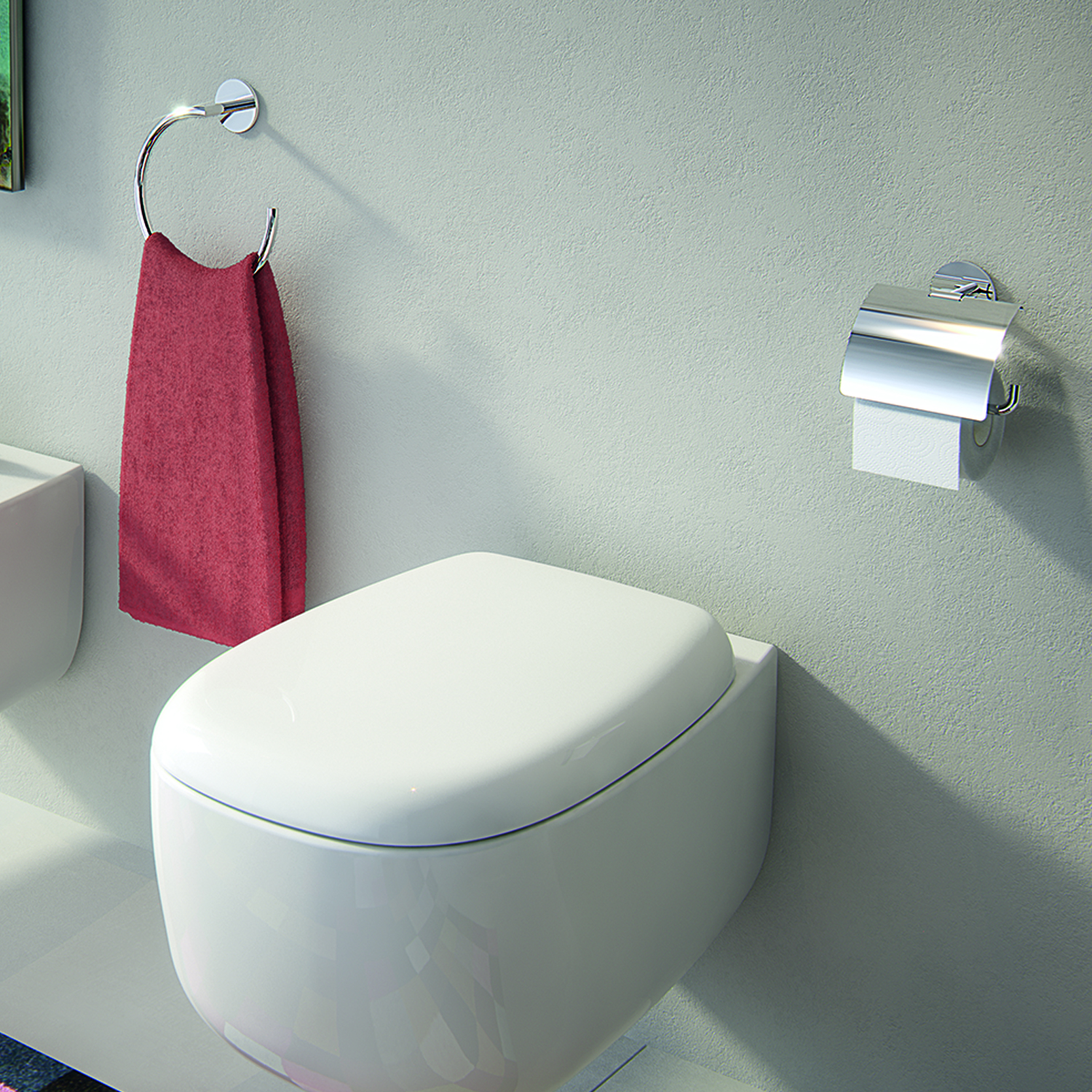 gedy-gea-anneau-porte-serviette-mural-chrome image 4