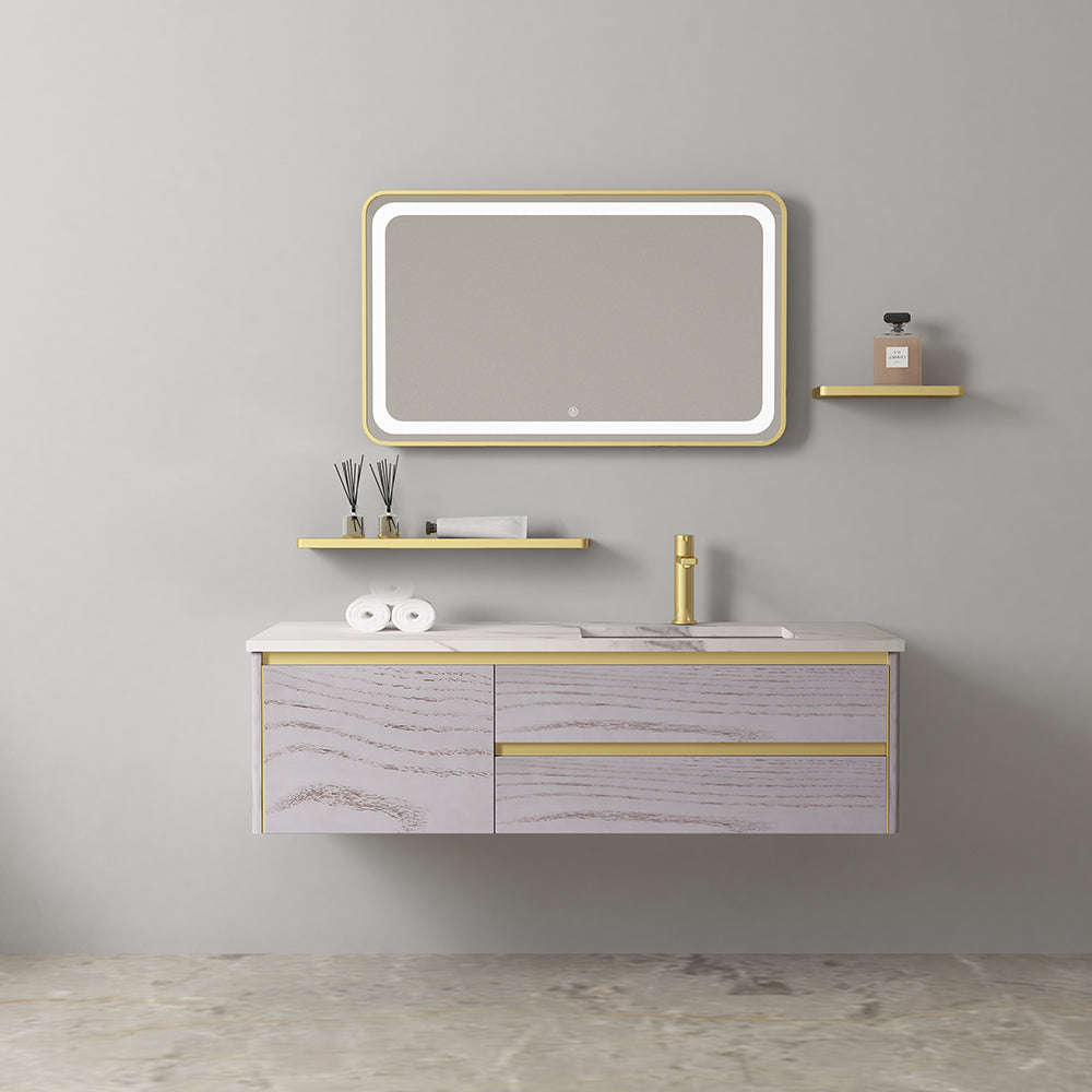 hudor-cw20006-meuble-salle-de-bain-suspendu-dor-bross image 1