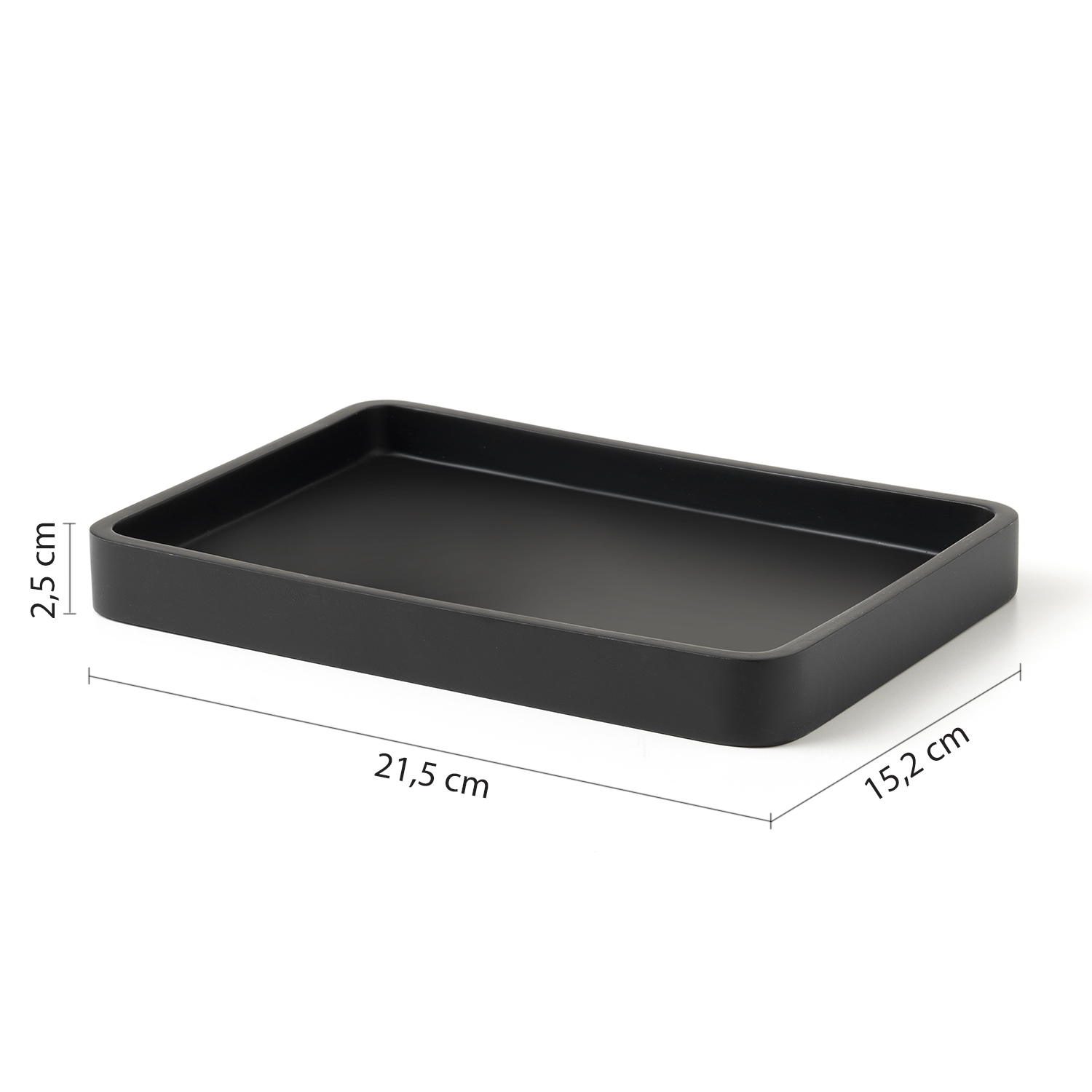 gedy-brenda-plateau-porte-objets-noir-mat-poser image 2