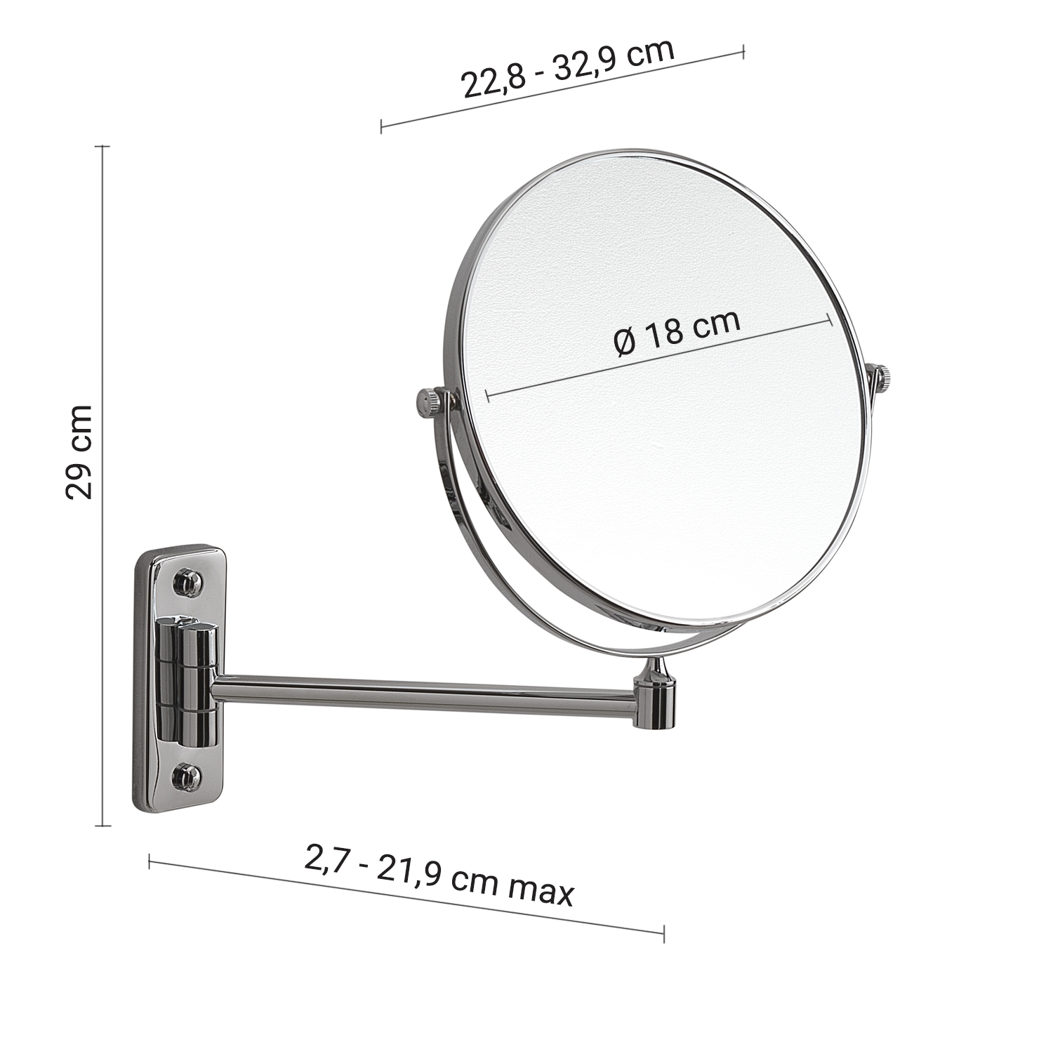 gedy-mia-miroir-grossissant-chrome image 2