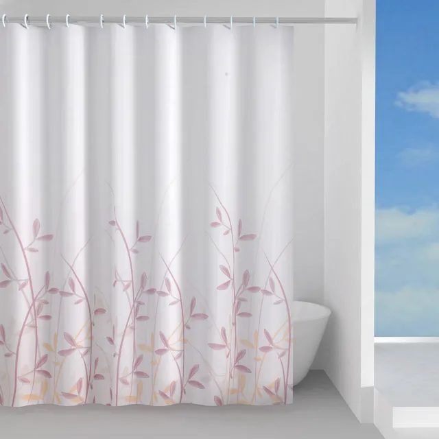 gedy-flora-rideau-de-douche-120x200-cm-rose-jaune image 1