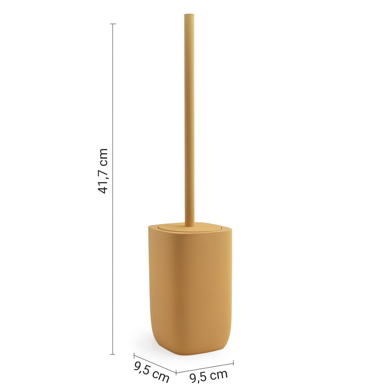 gedy-ylenia-porte-brosse-wc-jaune-mat-poser image 2