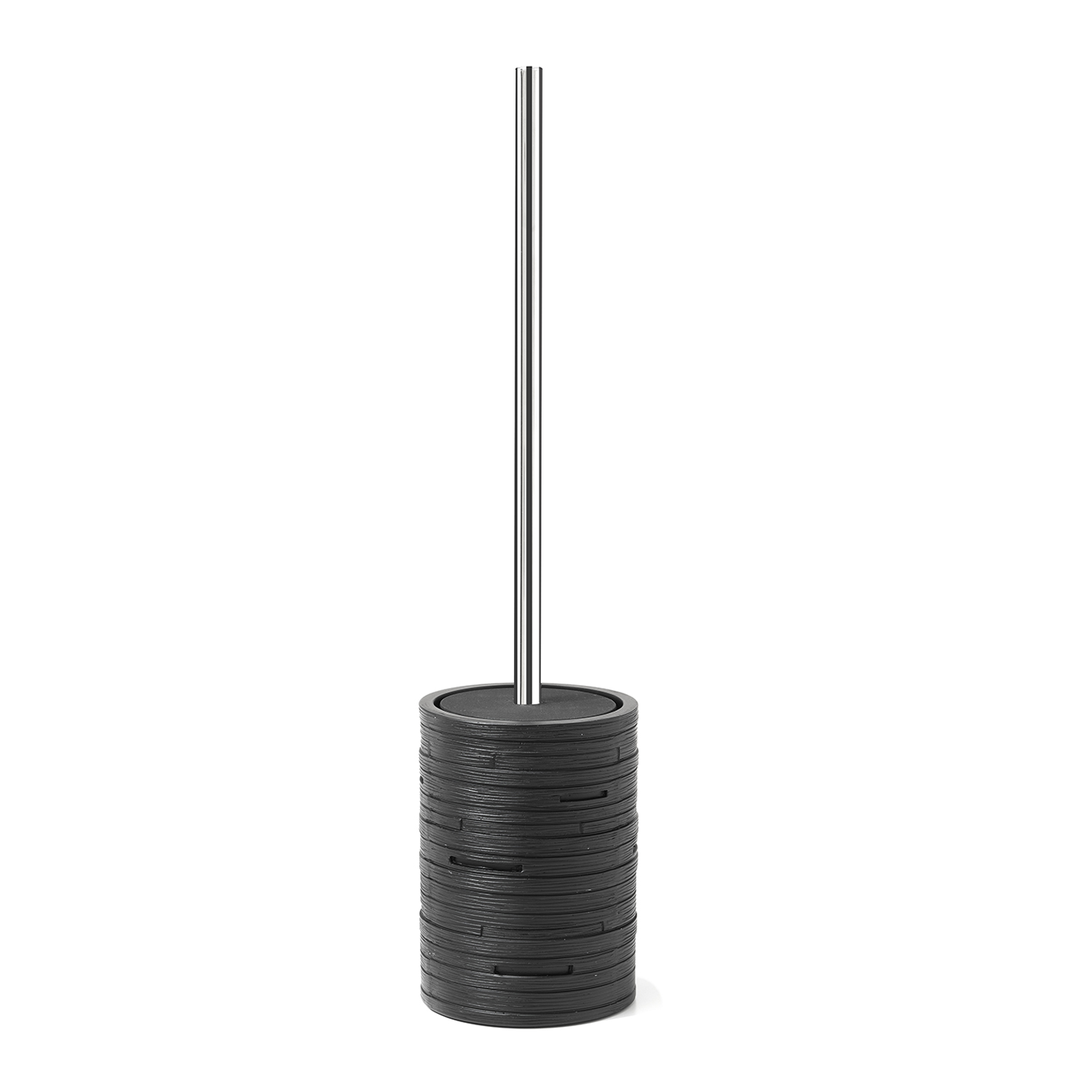 gedy-helen-porte-brosse-wc-noir-poser image 1