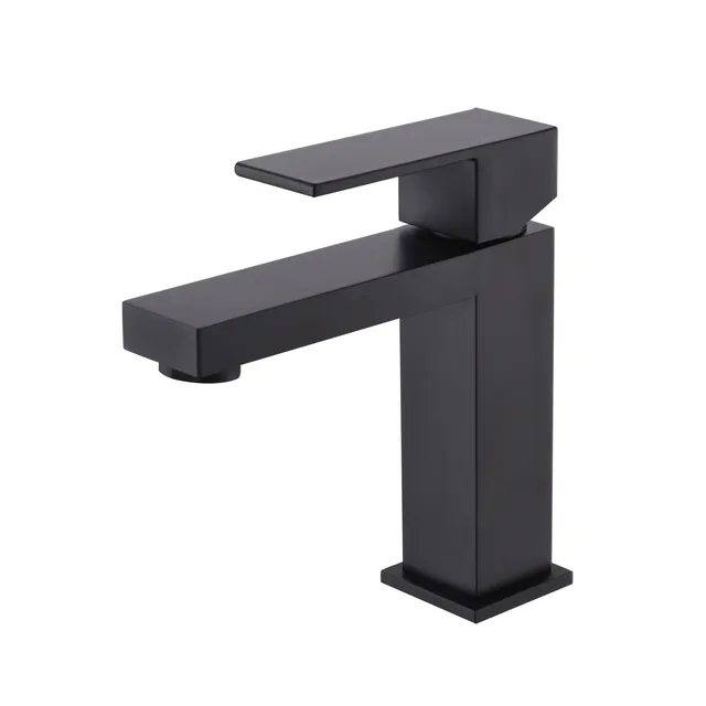 hudor-alph-e-001-mitigeur-lavabo-noir-mat-laiton image 1