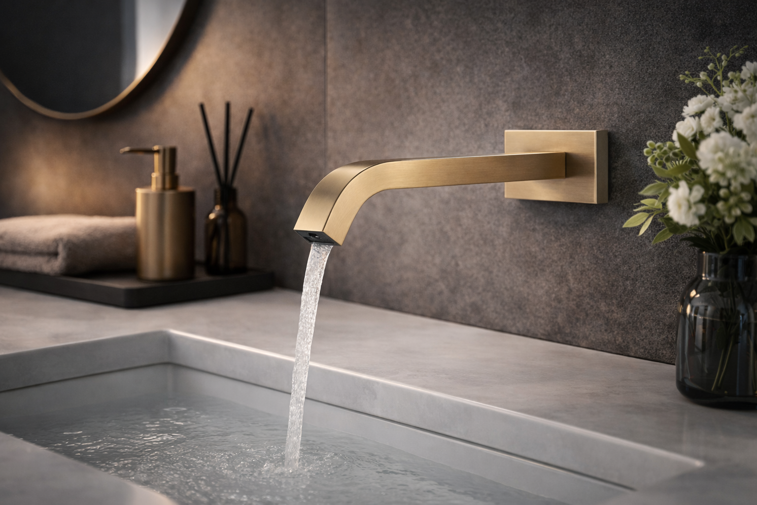 hudor-halys-robinet-lavabo-infrarouge-dor-bross-cascade image 2