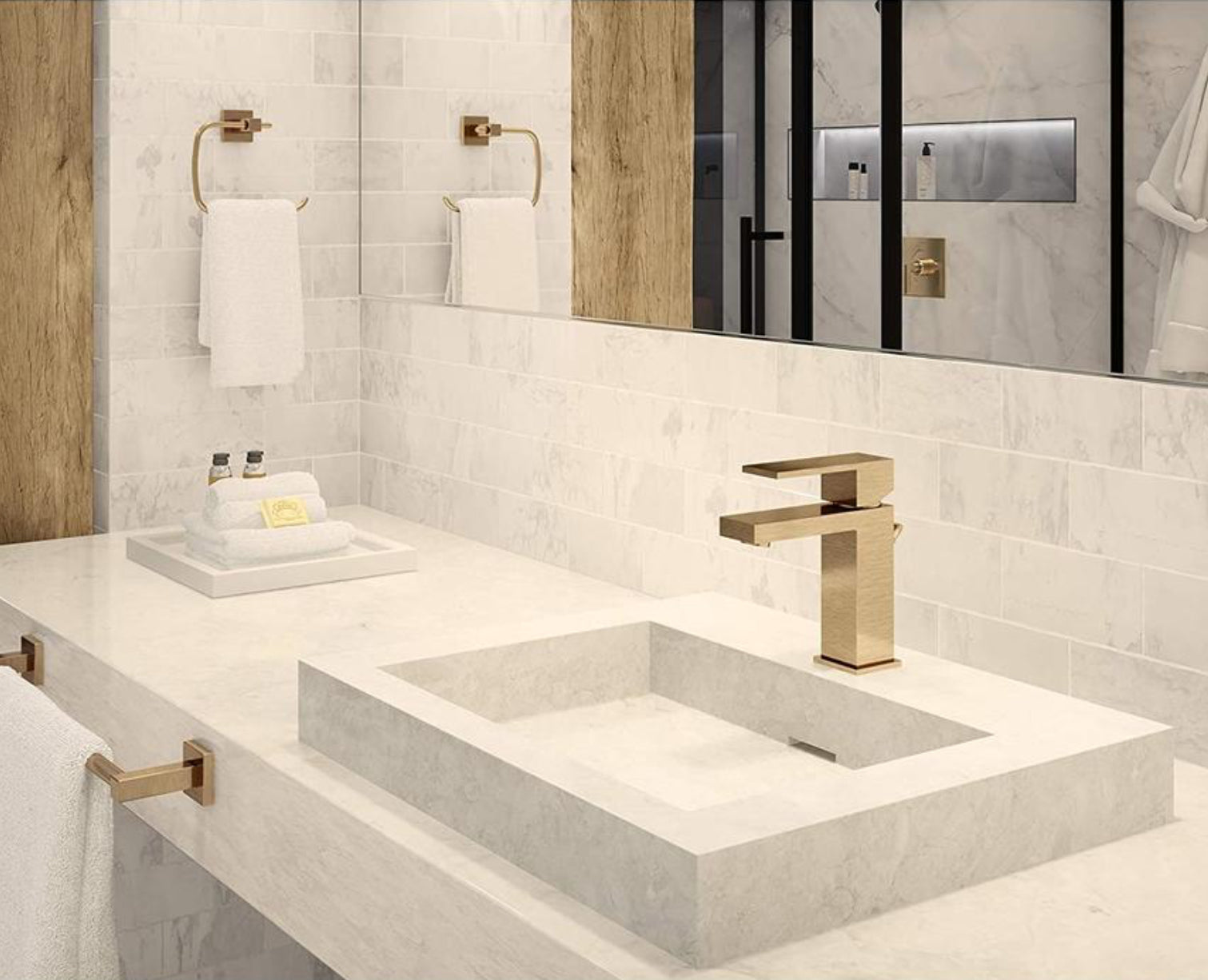 hudor-scamandre-mitigeur-lavabo-dor-bross-laiton image 4