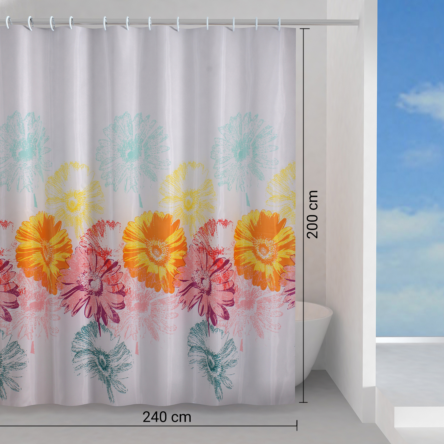 gedy-frenesia-rideau-de-douche-240x200-cm-multicolore image 2
