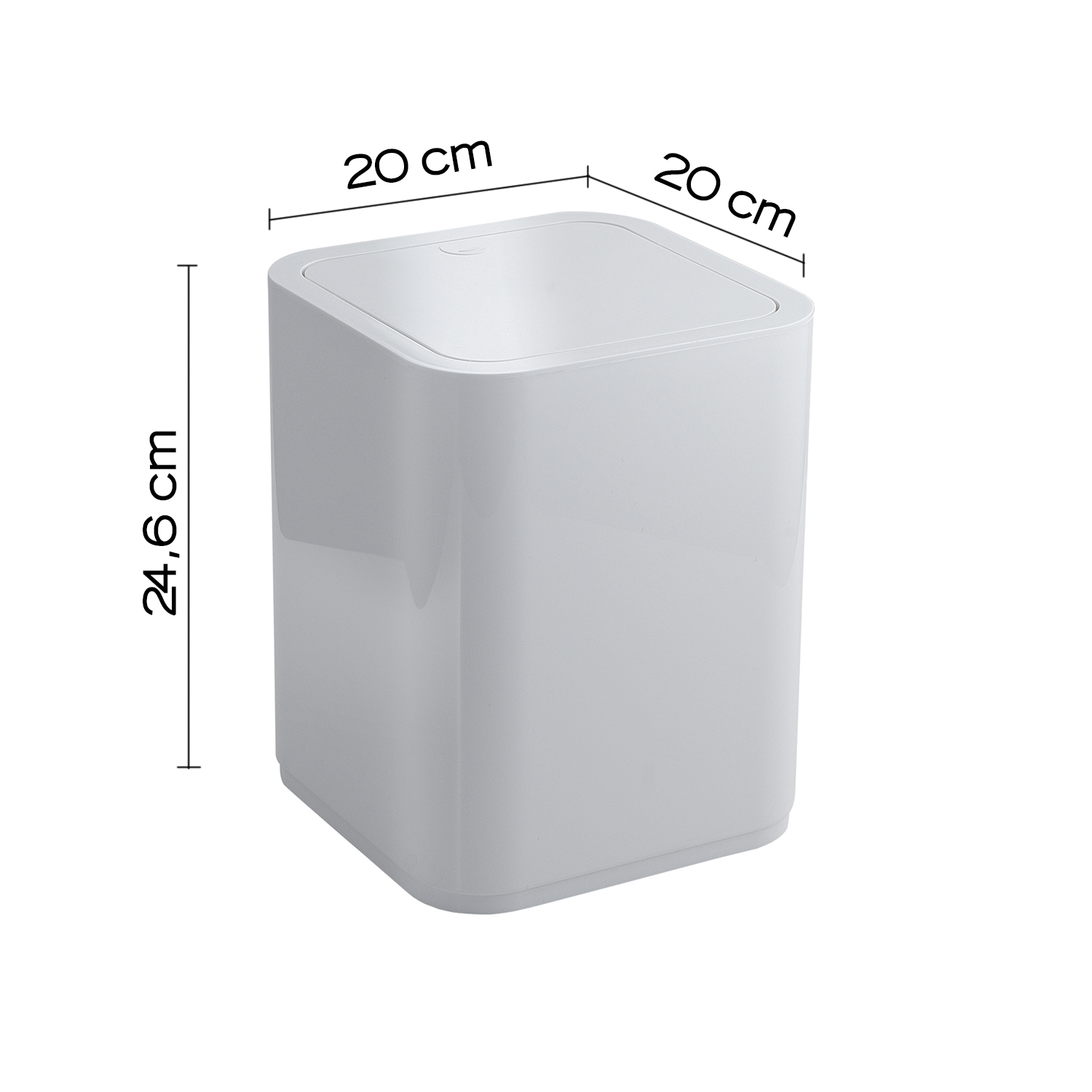 gedy-seventy-poubelle-8-l-blanche-poser image 2