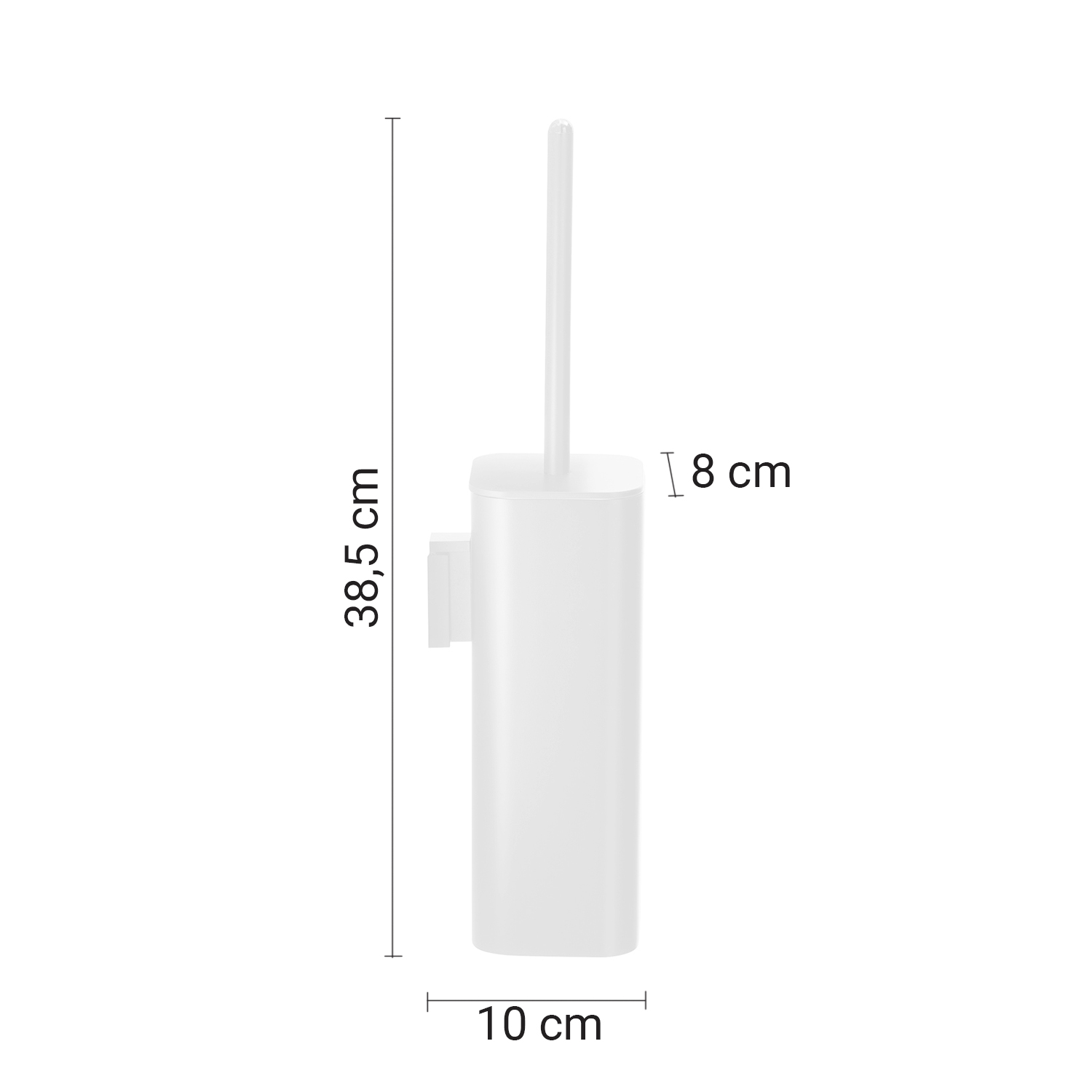gedy-outline-porte-brosse-wc-mural-blanc-mat image 2