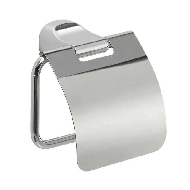 gedy-stelvio-porte-rouleau-avec-couvercle-chrome image 1