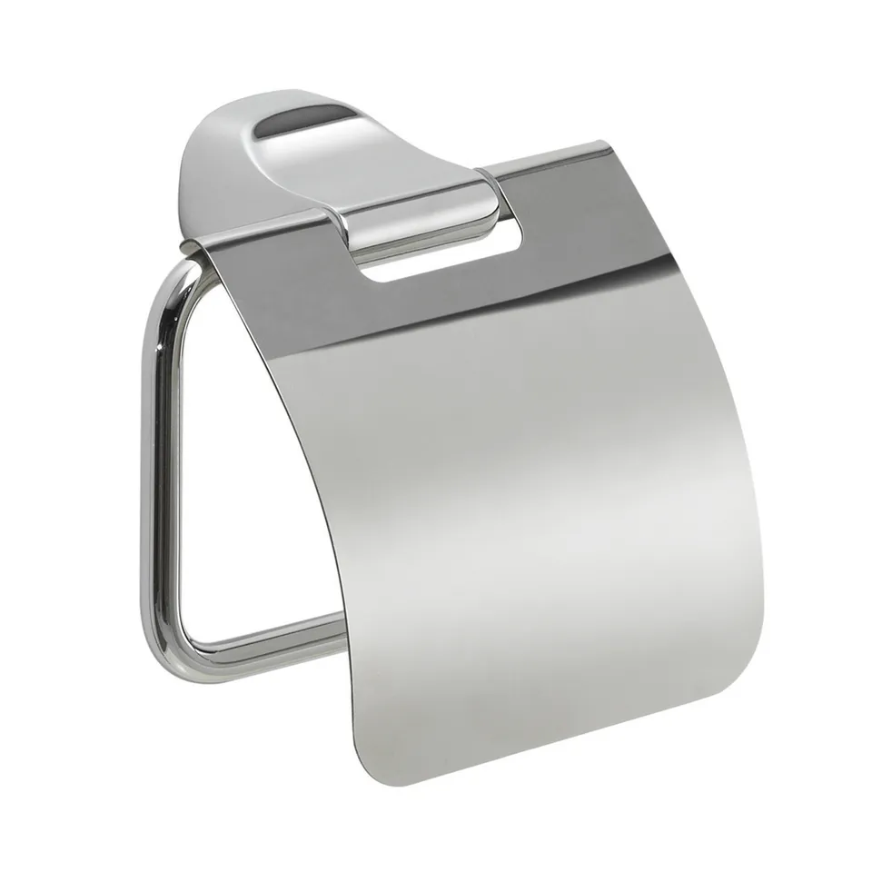 gedy-stelvio-porte-rouleau-avec-couvercle-chrome image 1