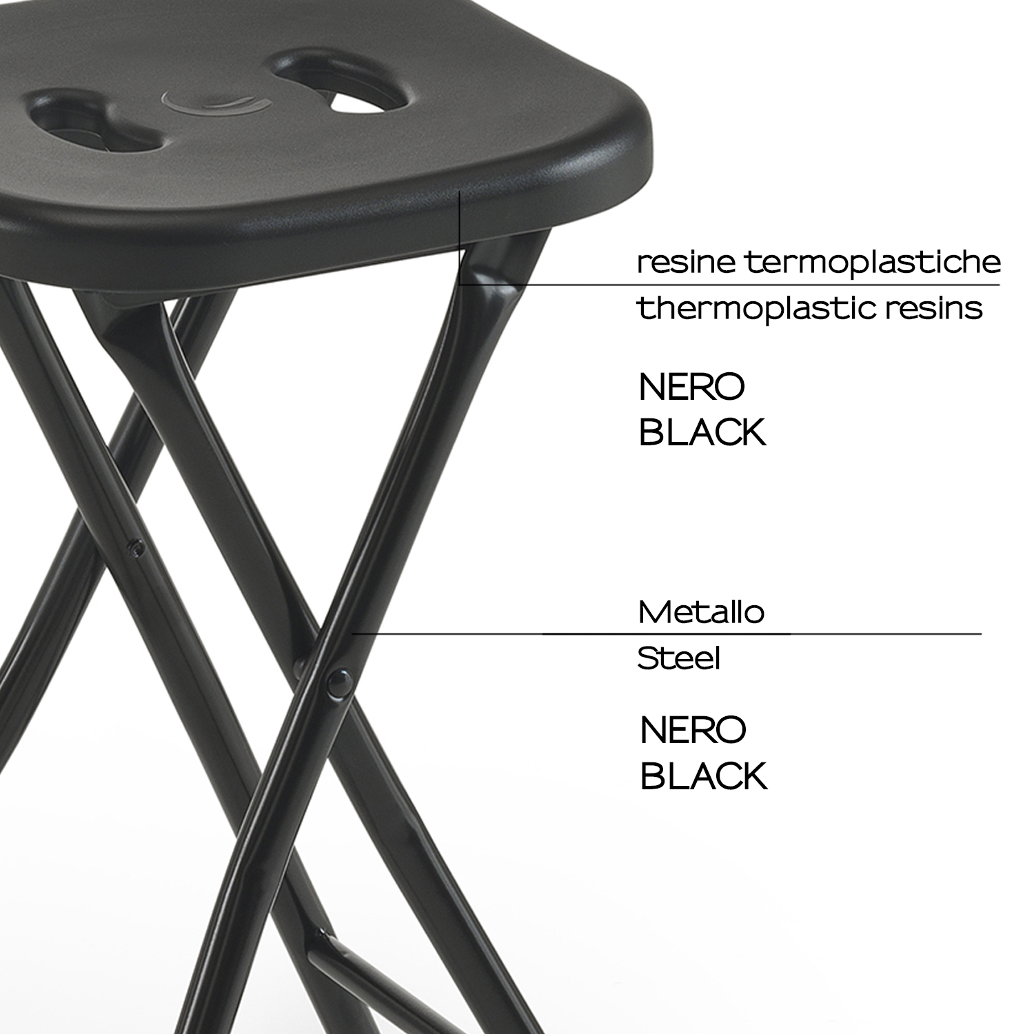 gedy-co76-tabouret-repliable-noir-mat image 4