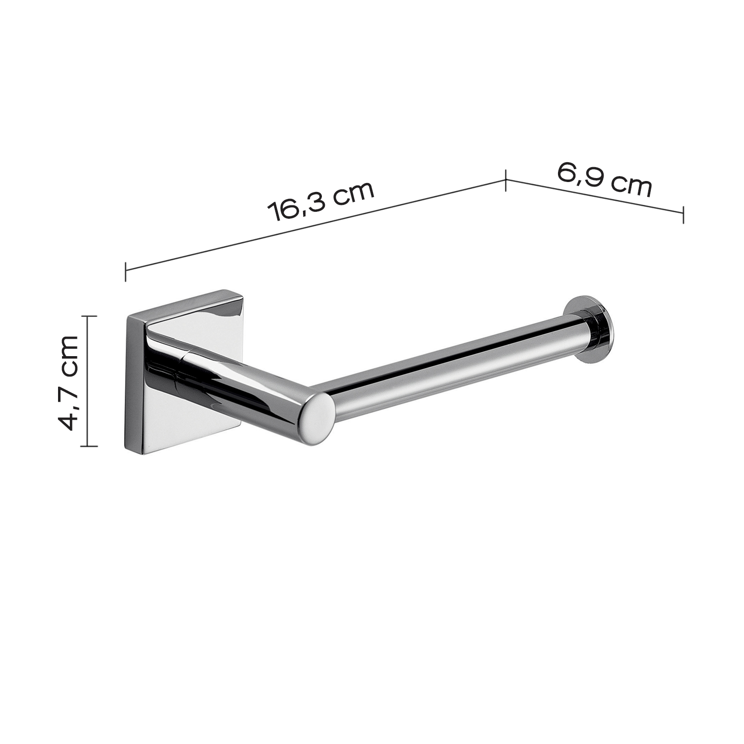 gedy-fuji-porte-rouleau-mural-chrome image 2