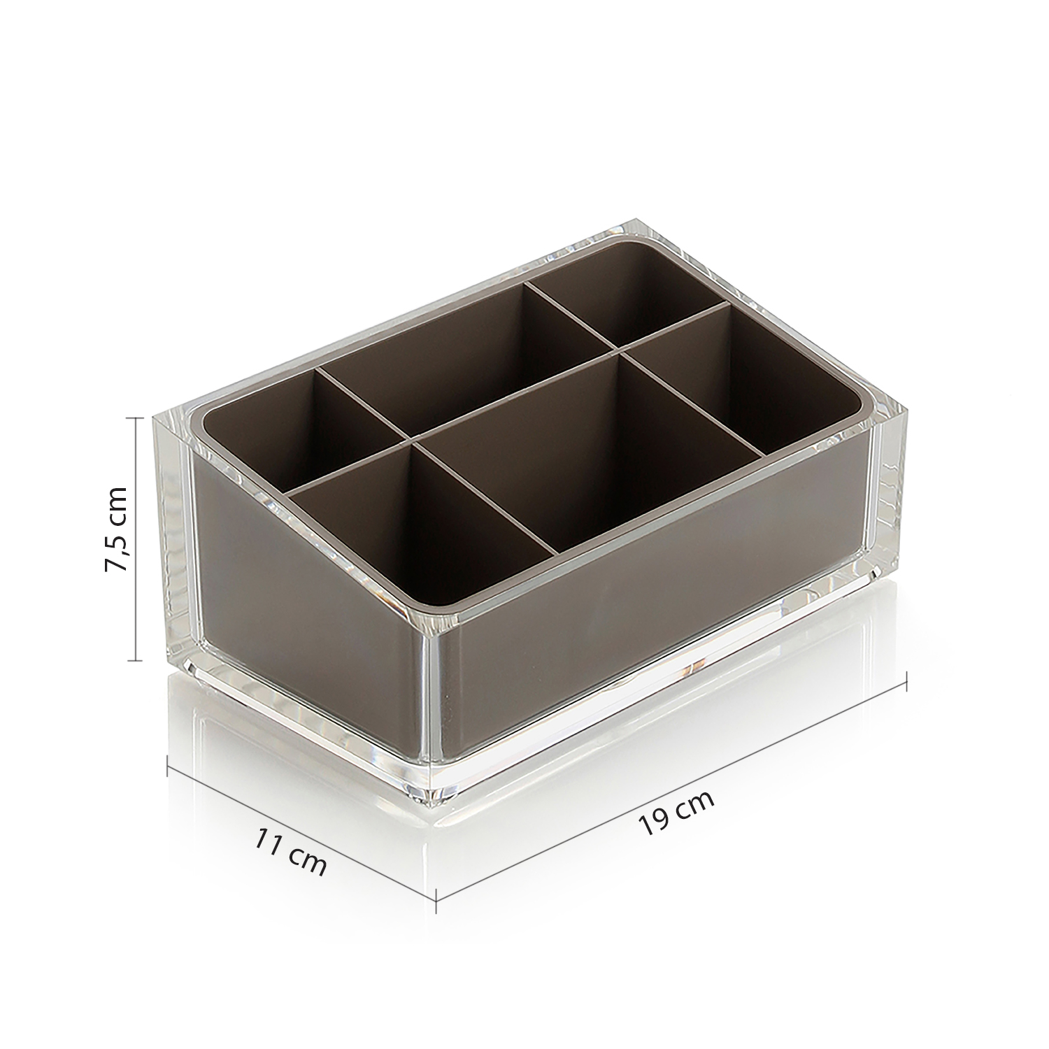 gedy-rainbow-organisateur-salle-de-bain-gris-tourterelle image 2