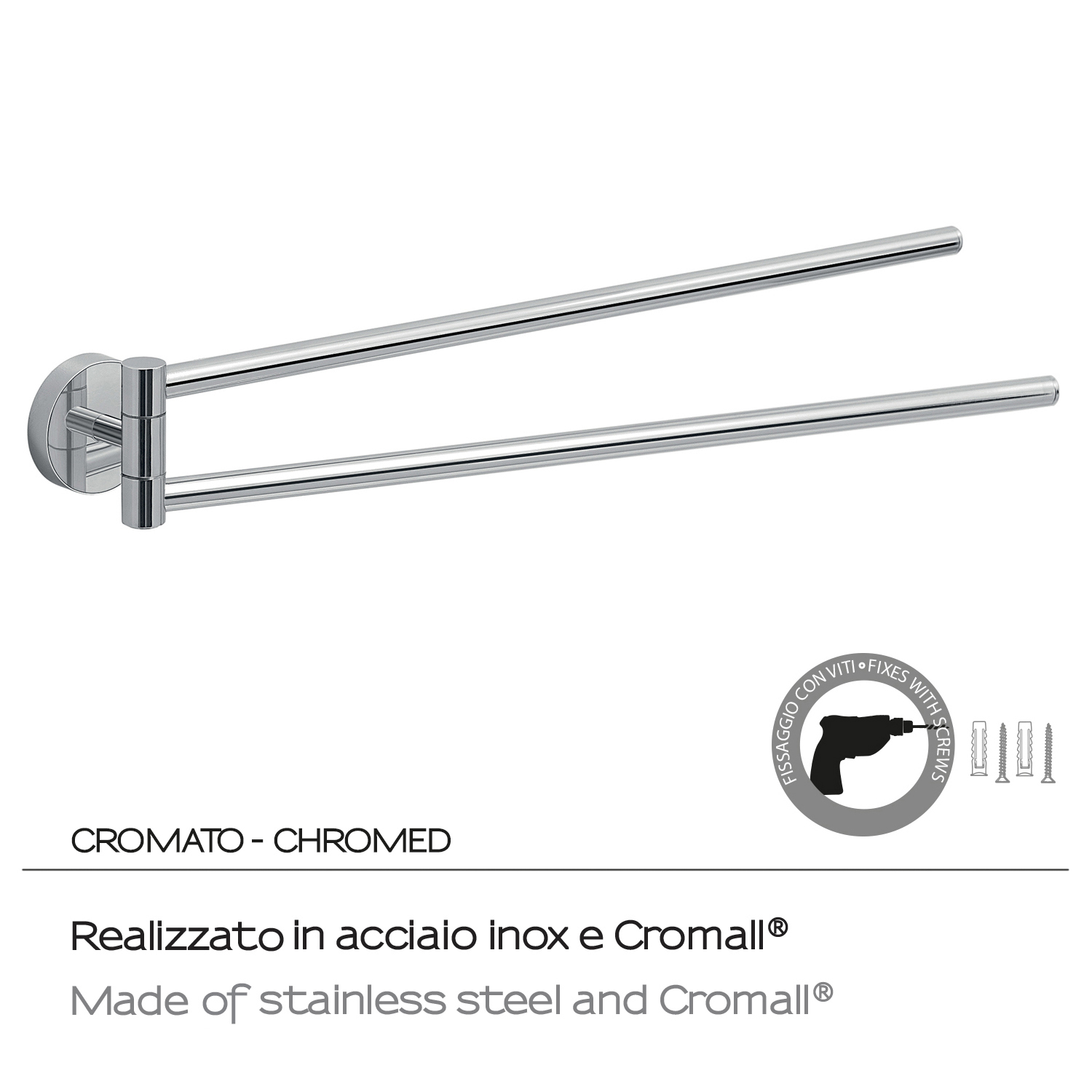 gedy-eros-porte-serviettes-r-glable-chrome image 3