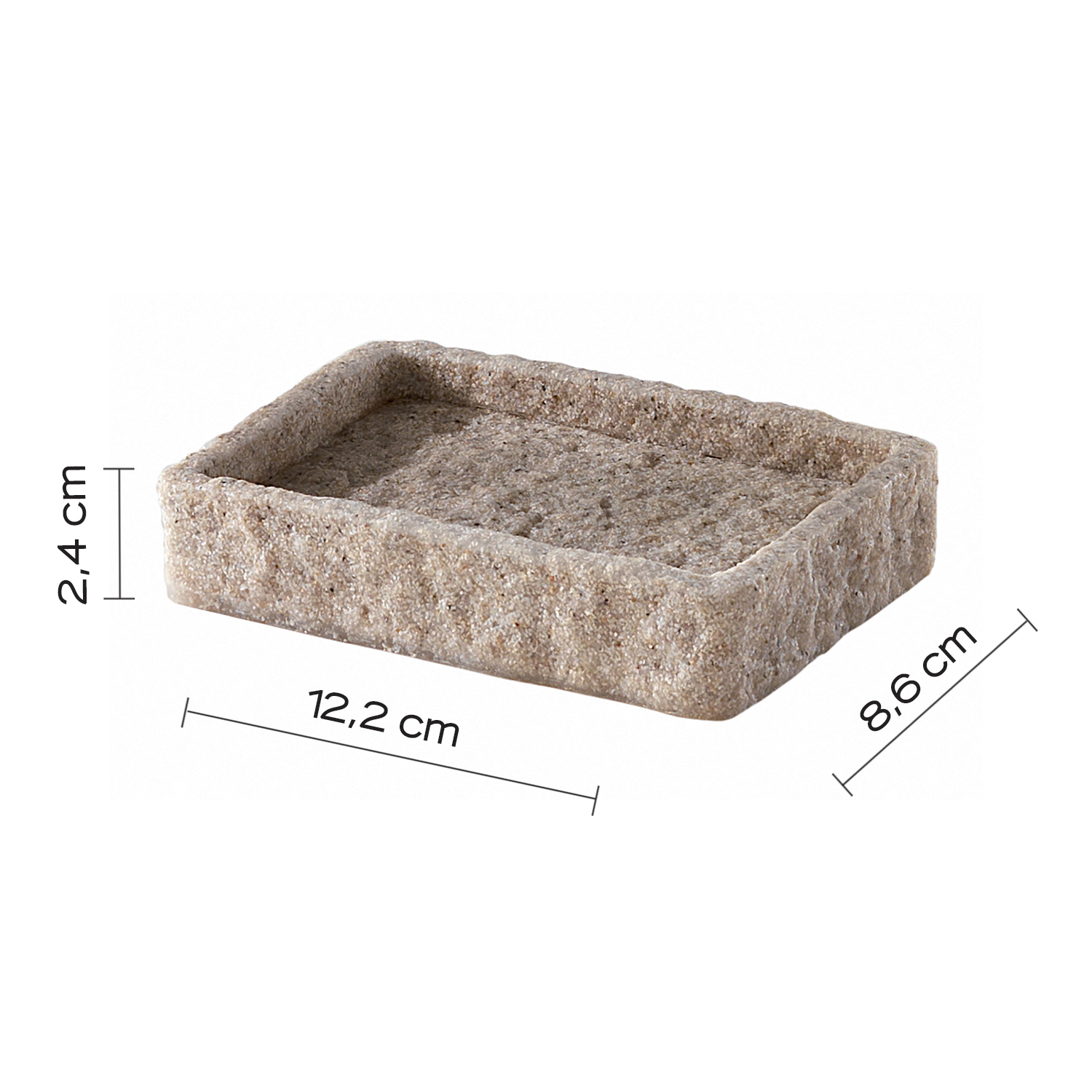 gedy-aries-porte-savon-beige-poser image 2