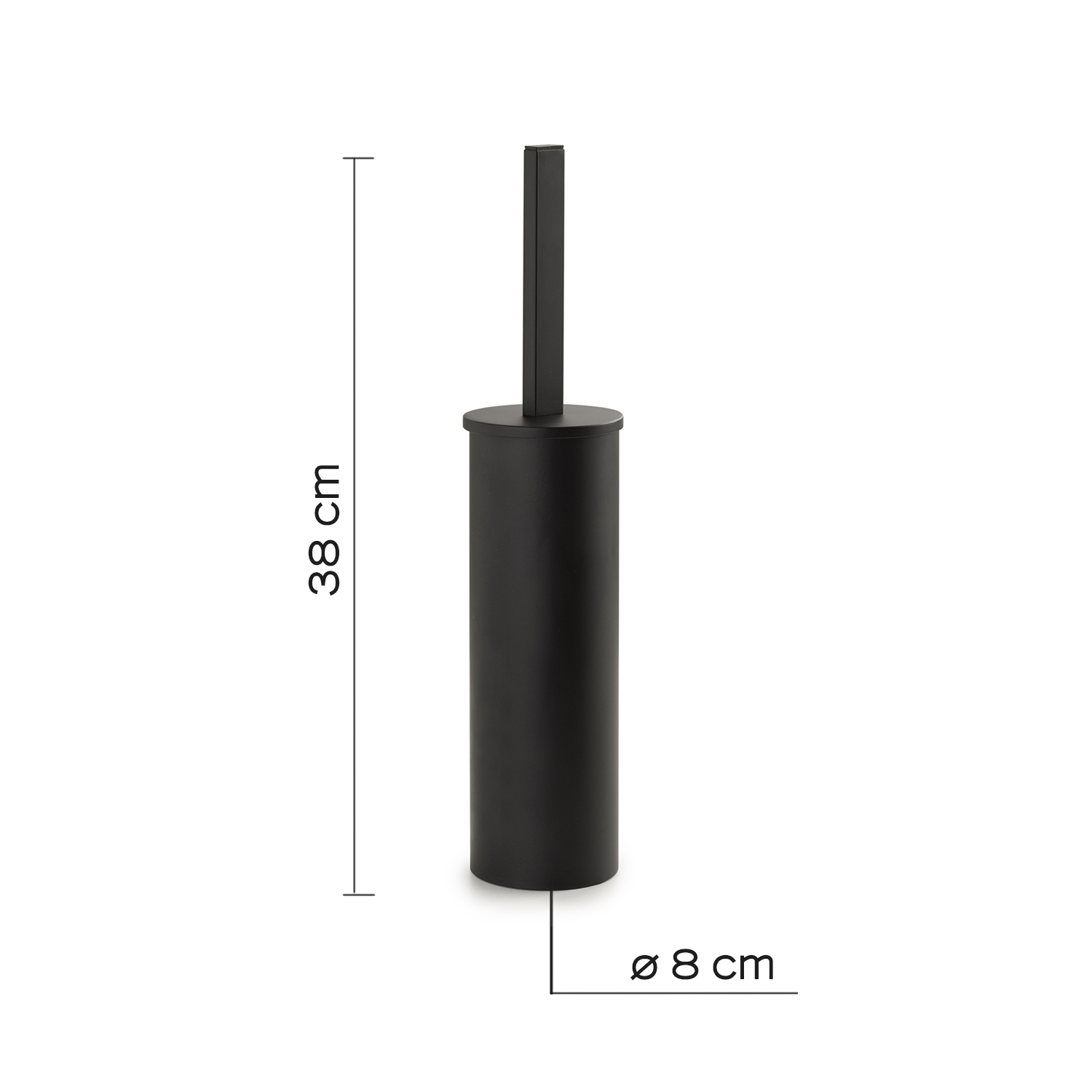 gedy-john-porte-brosse-wc-noir-mat image 2