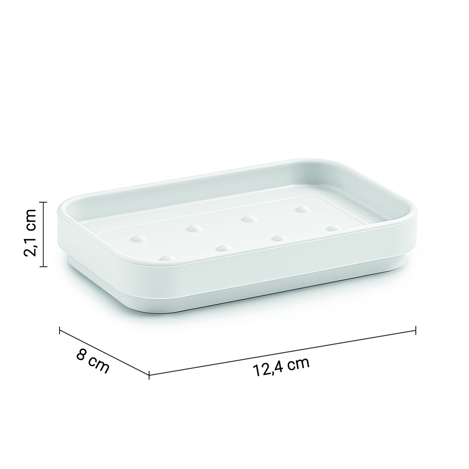 gedy-seventy-porte-savon-blanc-mat image 2