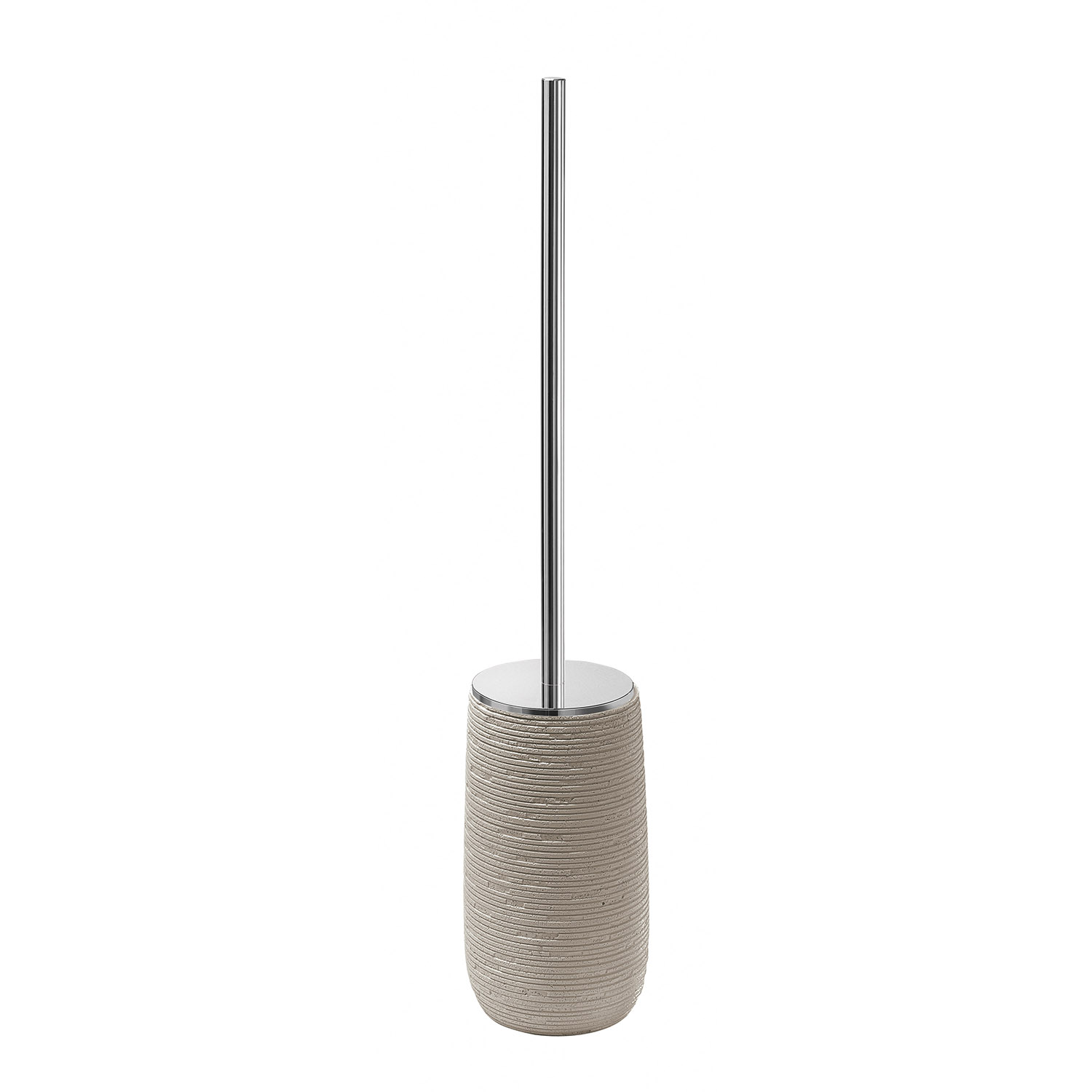 gedy-gemini-porte-brosse-wc-gris-tourterelle image 1