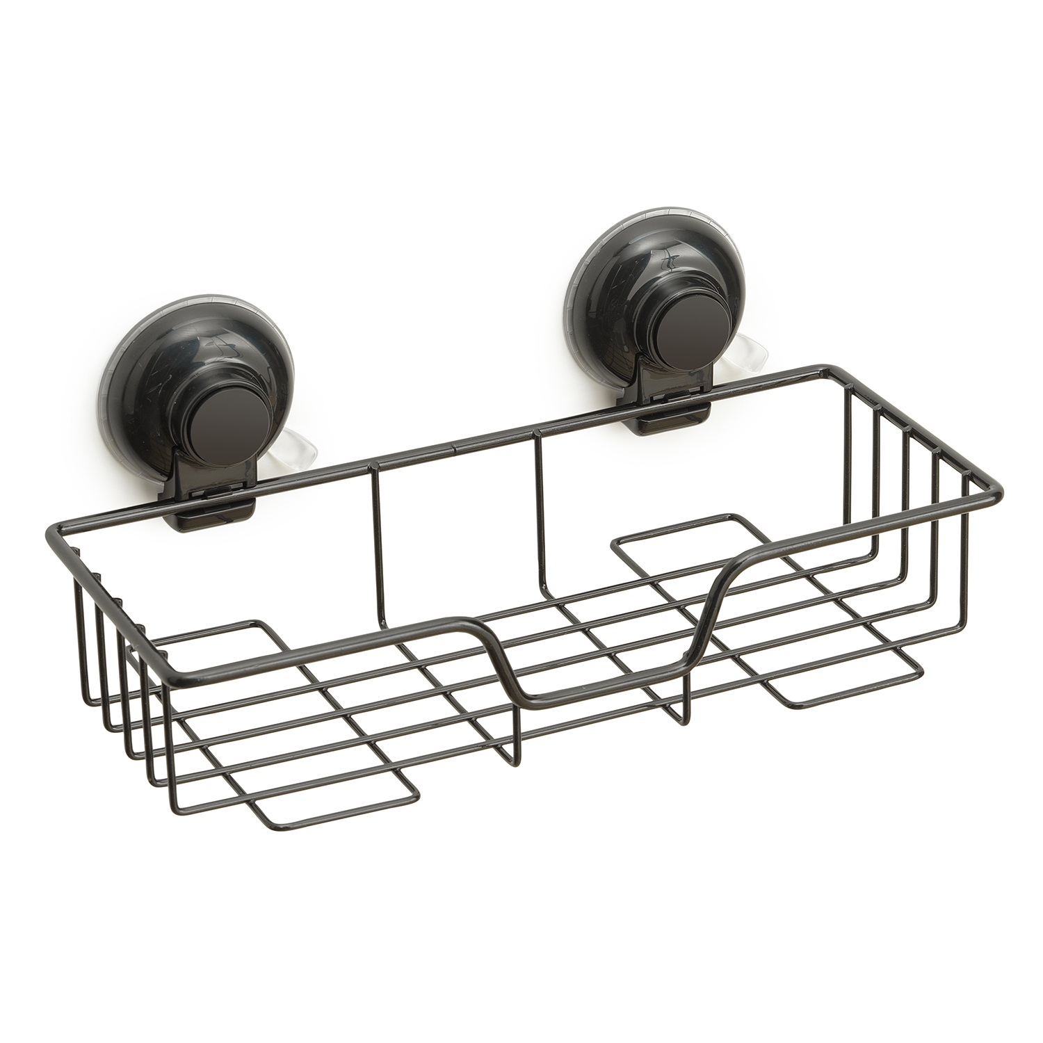 gedy-hot-porte-objets-douche-fil-rectangulaire-noir-mat image 1