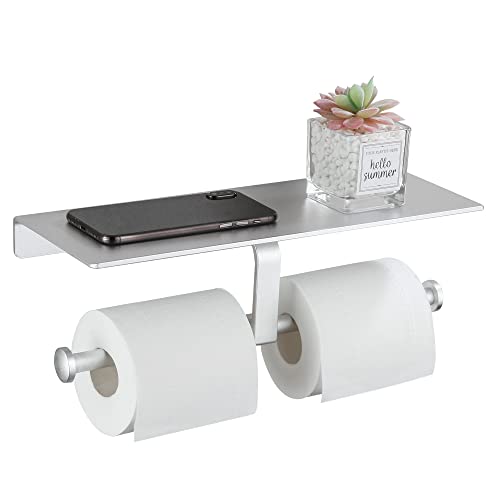 gricol-porte-rouleaux-papier-toilette-double-argent-avec-tag-re image 8