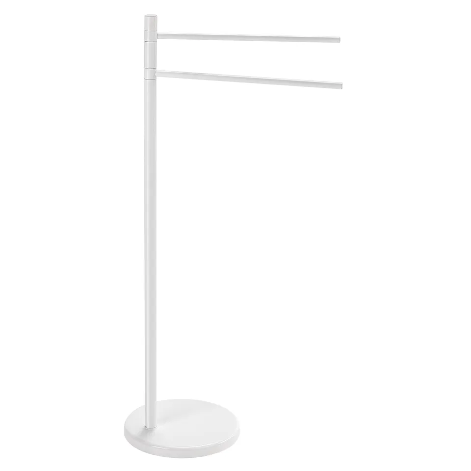 gedy-mammolo-porte-serviette-sur-pied-blanc image 1