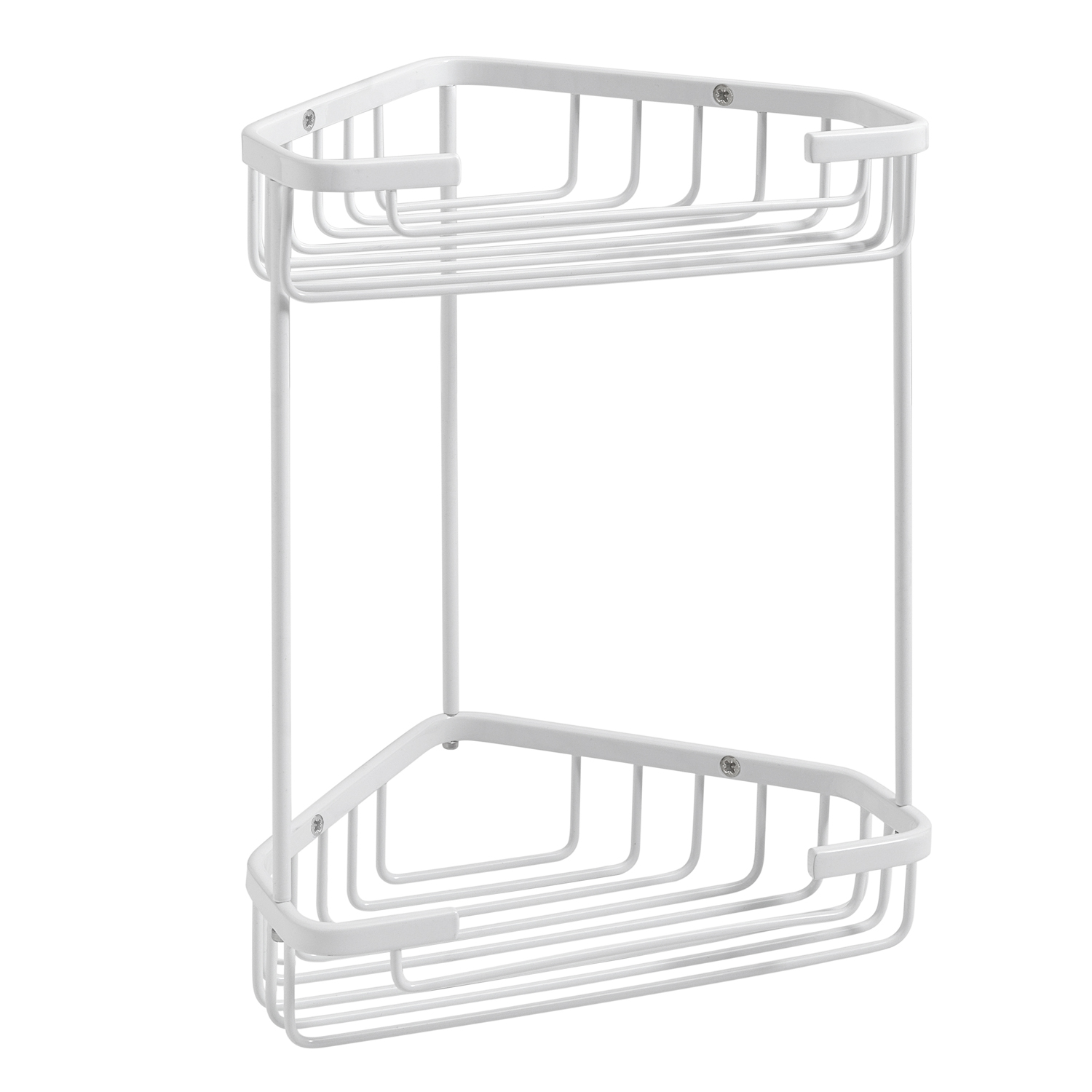 gedy-augustus-porte-objets-douche-d-angle-blanc image 1