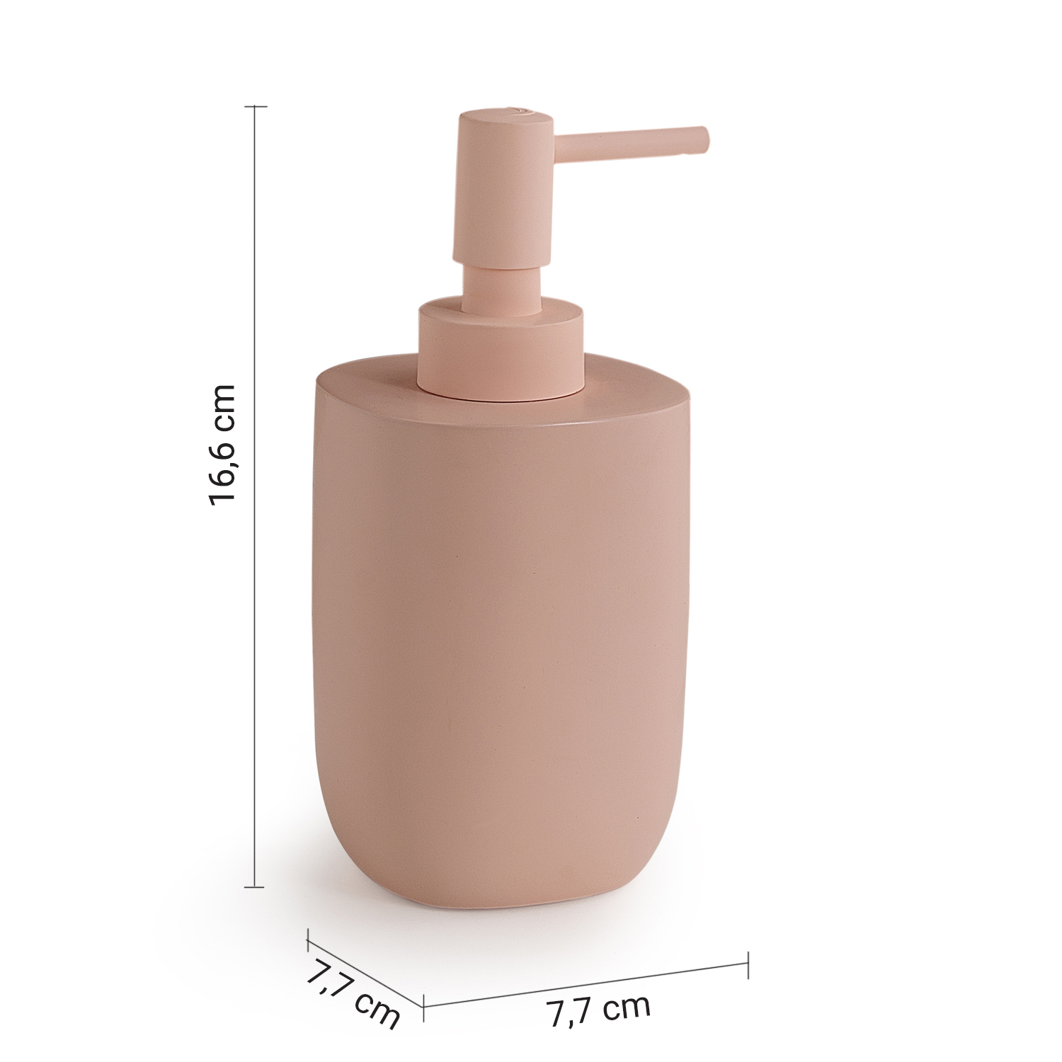 gedy-ylenia-distributeur-savon-rose-mat-poser image 2