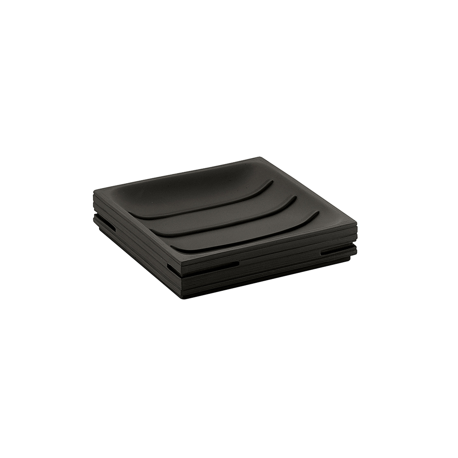 gedy-quadrotto-porte-savon-noir-salle-de-bain image 1