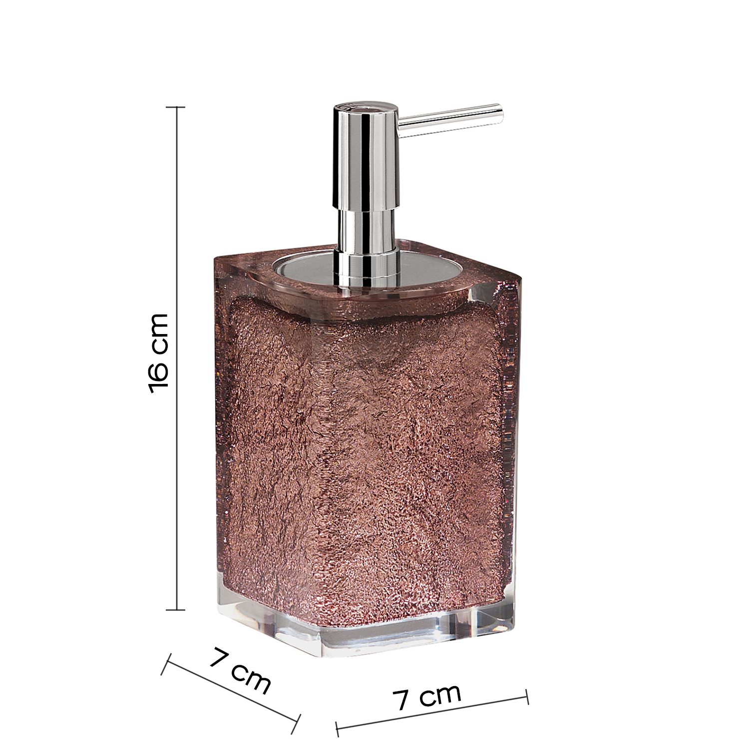 gedy-giulia-distributeur-de-savon-brun-poser image 2