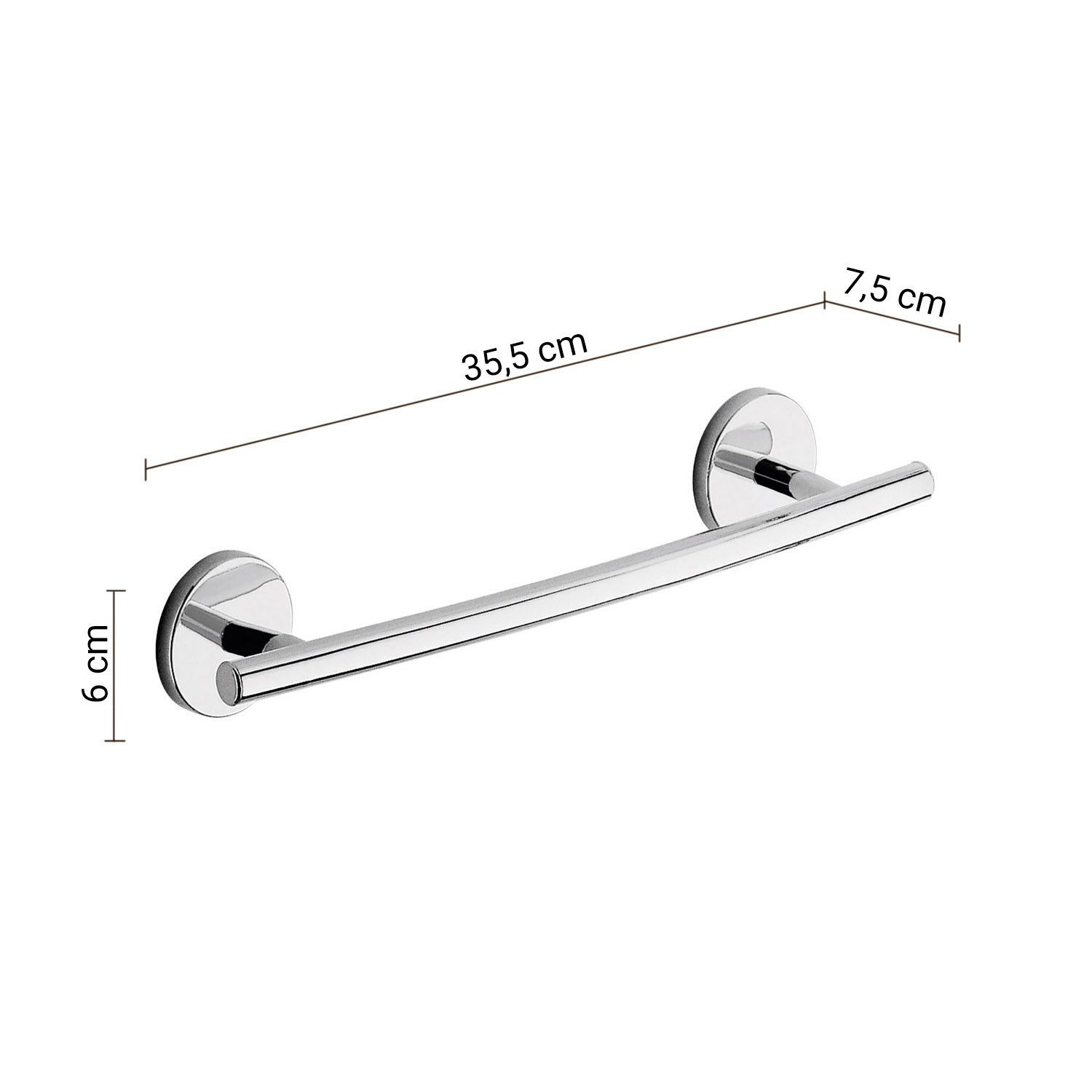 gedy-vermont-pro-porte-serviette-35-cm-chrome image 2