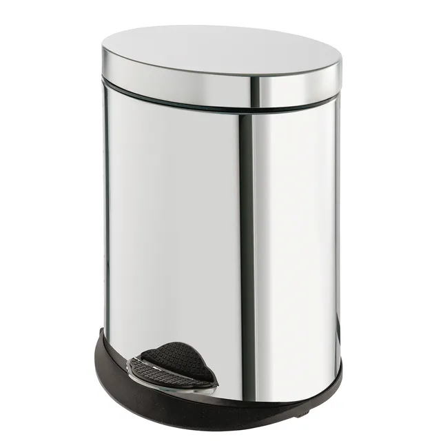gedy-argenta-poubelle-salle-de-bain-ovale-polie image 1