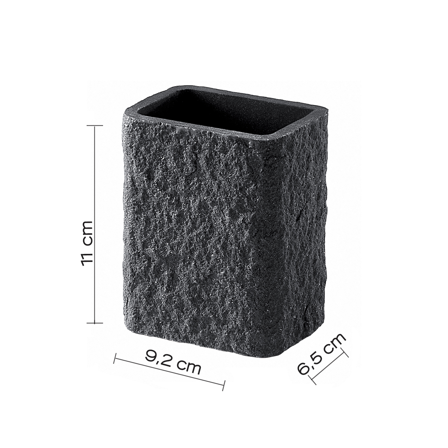 gedy-aries-porte-brosse-dents-anthracite-poser image 2