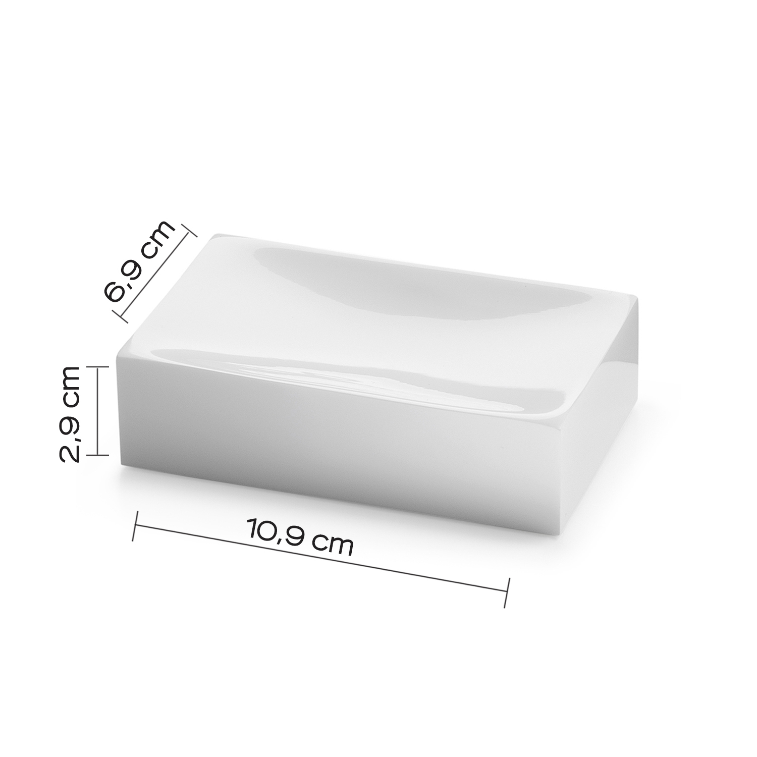 gedy-sofia-porte-savon-blanc-brillant-poser image 2