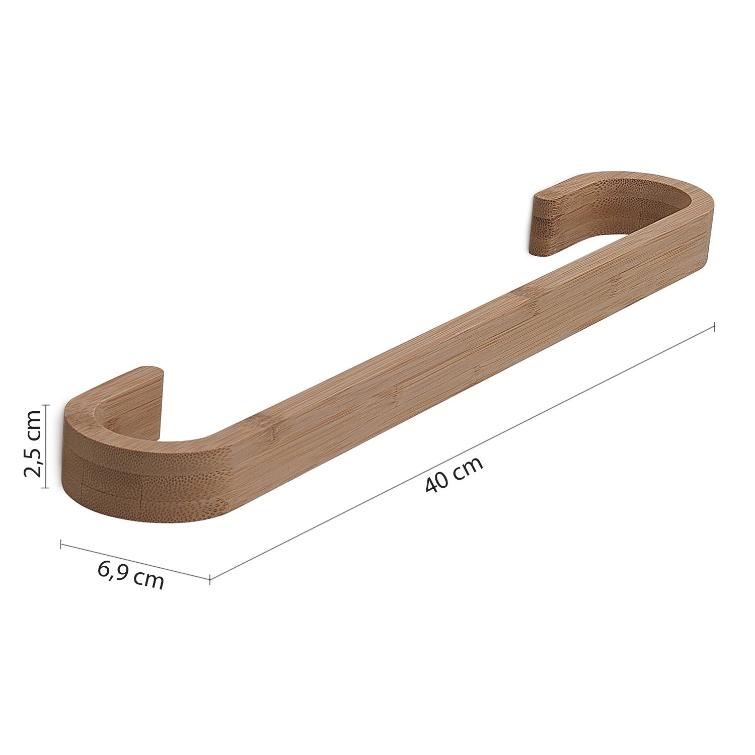 gedy-bamboom-himalaya-porte-serviettes-bambou-40-cm image 2