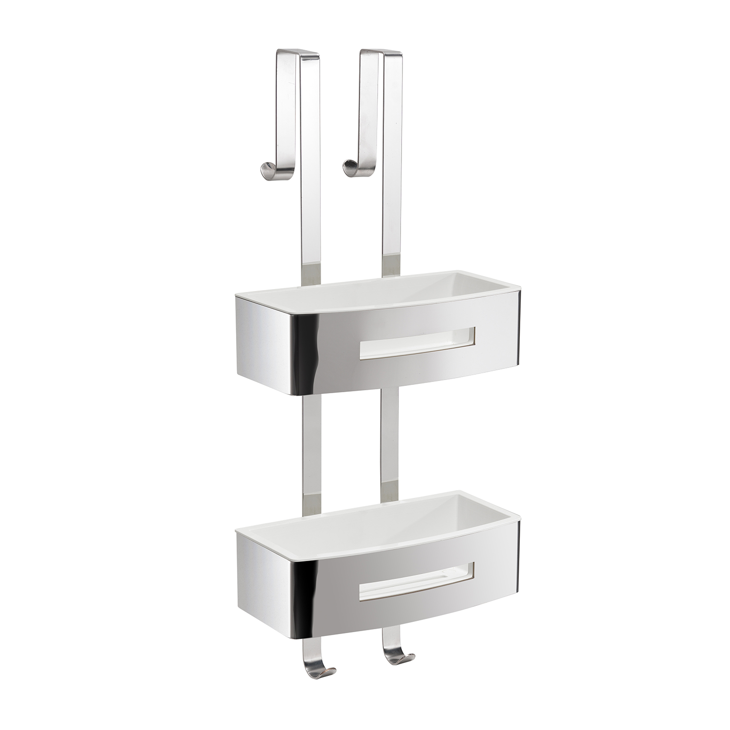 gedy-poseidon-panier-douche-suspendre-blanc-poli image 1