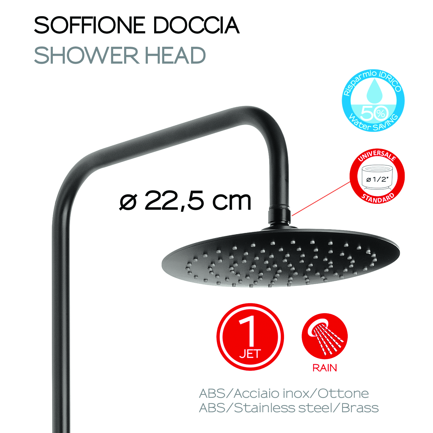 gedy-star-mix-03-colonne-de-douche-extensible-noir-mat image 5