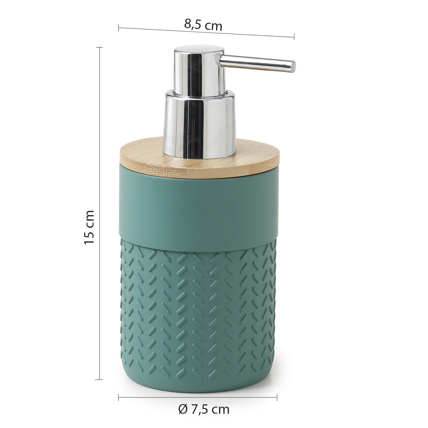gedy-thea-distributeur-de-savon-bambou-naturel-vert image 2