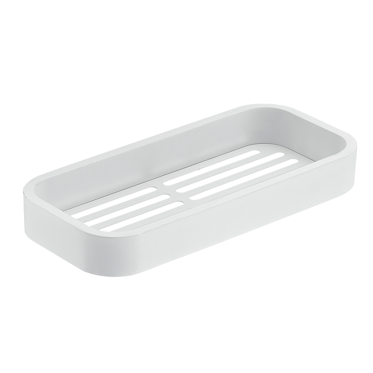 gedy-outline-porte-objets-douche-blanc-mat-rectangulaire image 1