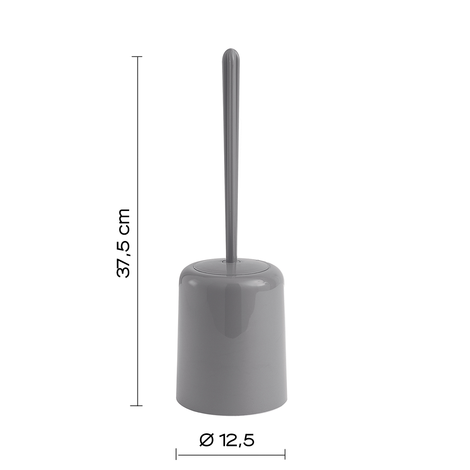 gedy-junior-porte-brosse-wc-gris image 2
