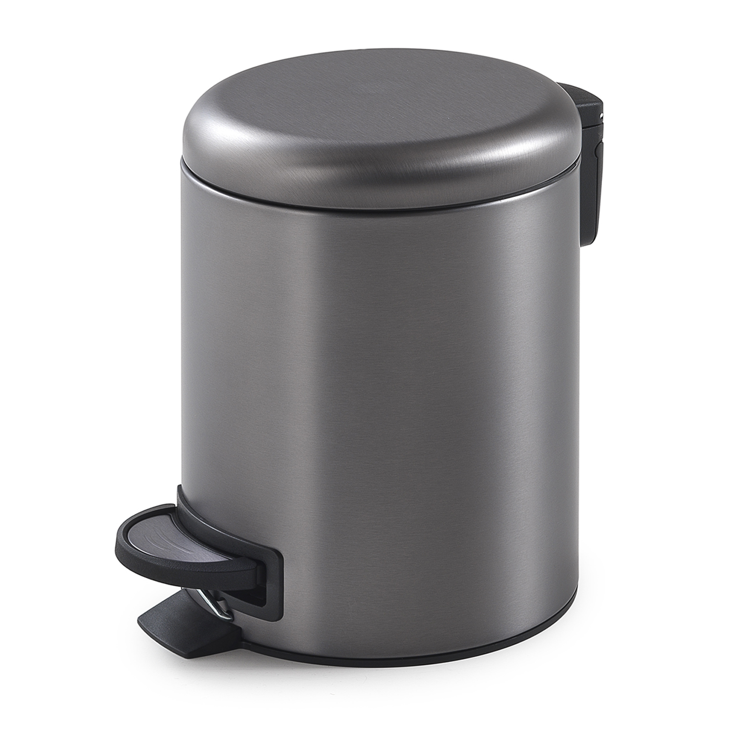 gedy-potty-poubelle-salle-de-bain-5-l-gun-metal image 1