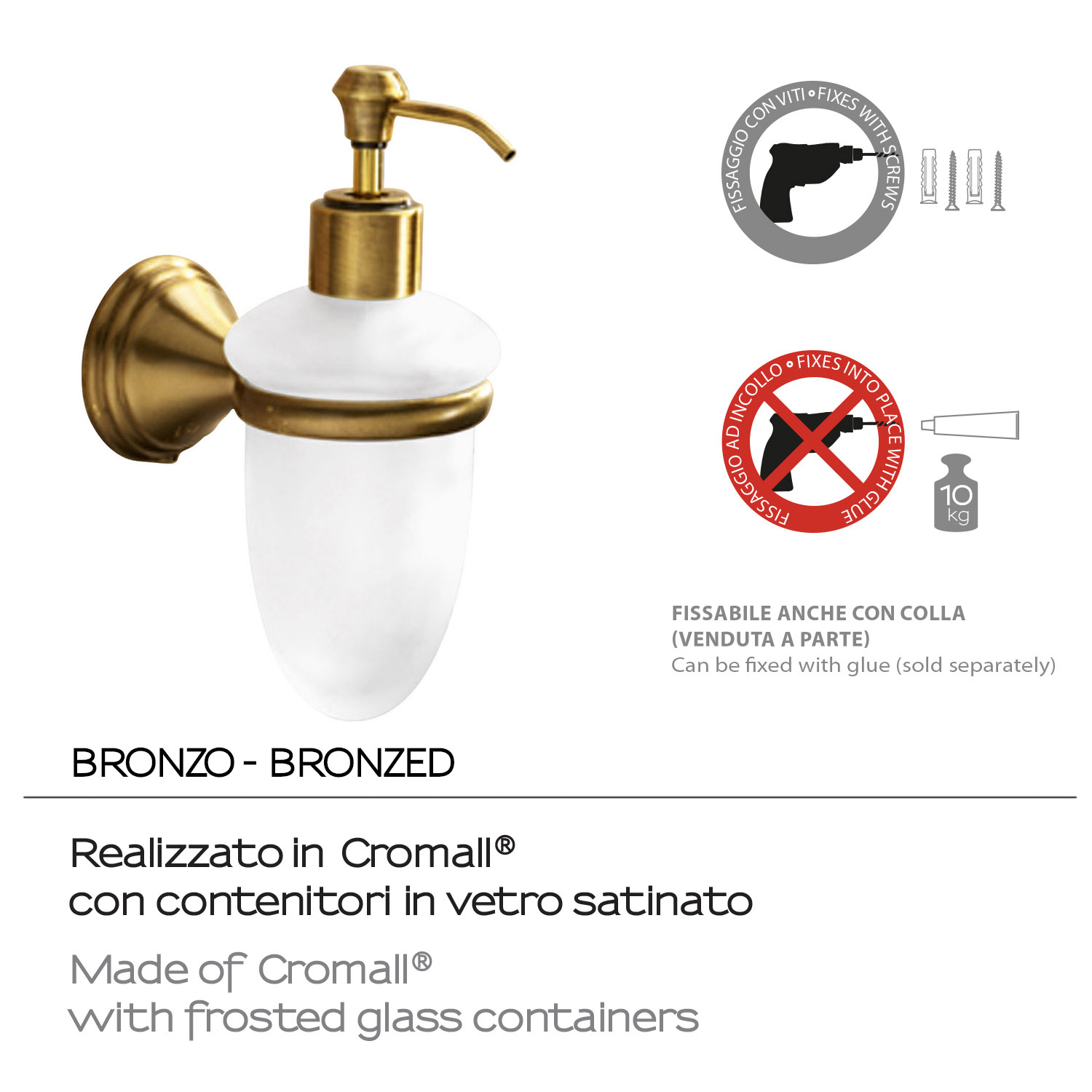 gedy-romance-distributeur-savon-bronze image 3