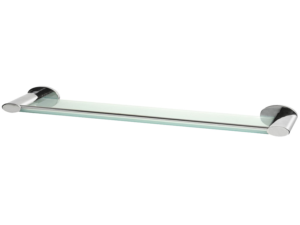 bisk-side-chrom-tablette-salle-de-bain-verre image 1